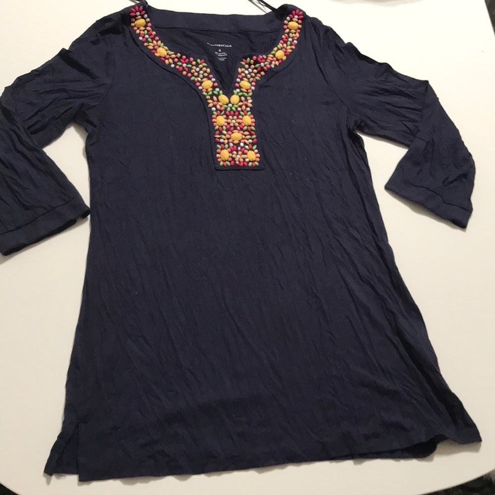 Charter club strechable long top women(size S)